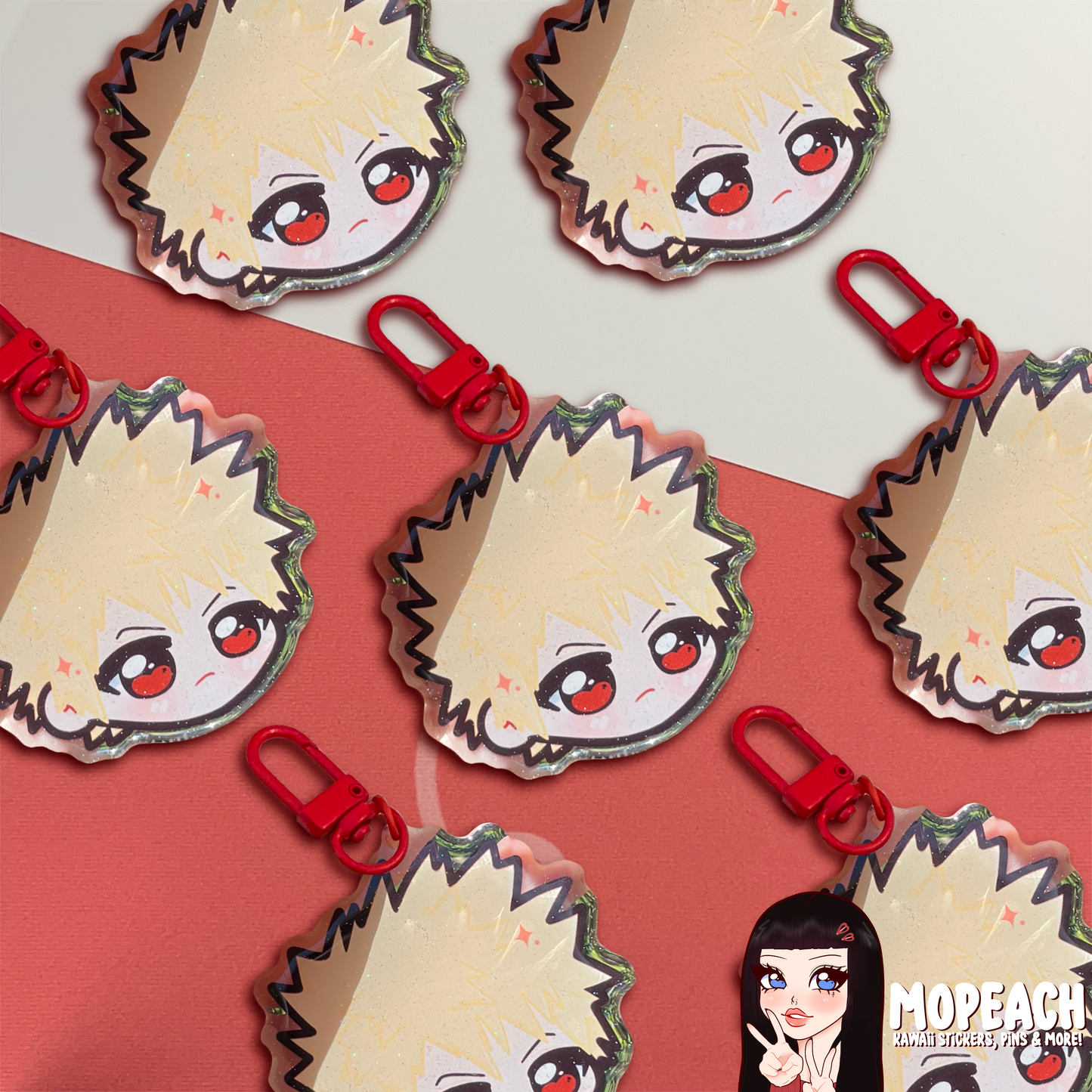 Bakugo Acrylic Keychain