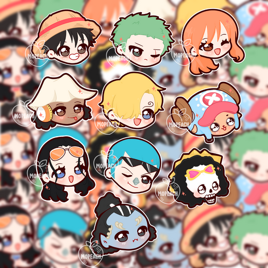 Straw Pirates Chibi Stickers