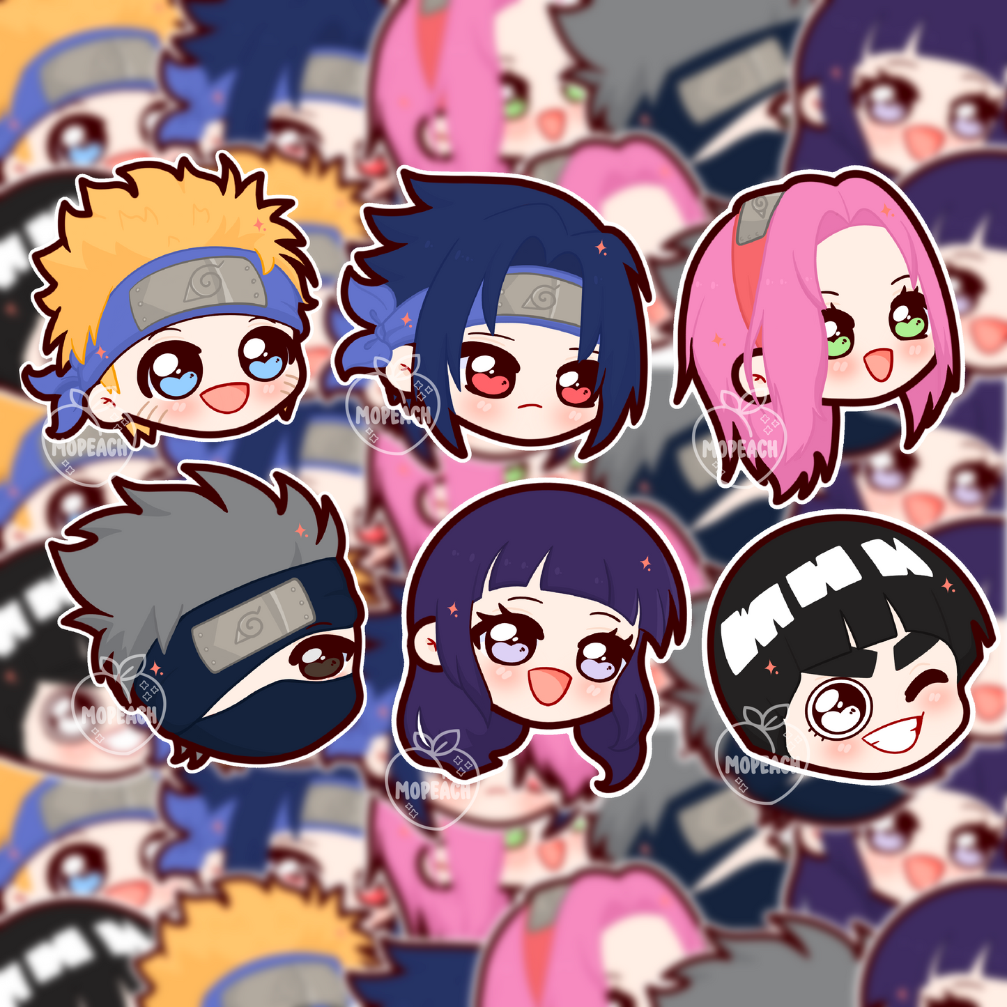 Leaf Ninja Chibi Stickers