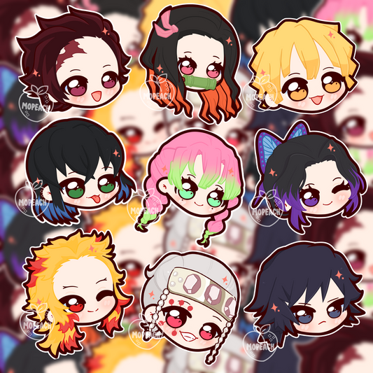 Monster Slayers Chibi Stickers