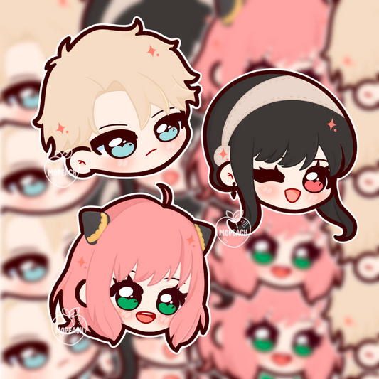 Agent Family Chibi Stickers