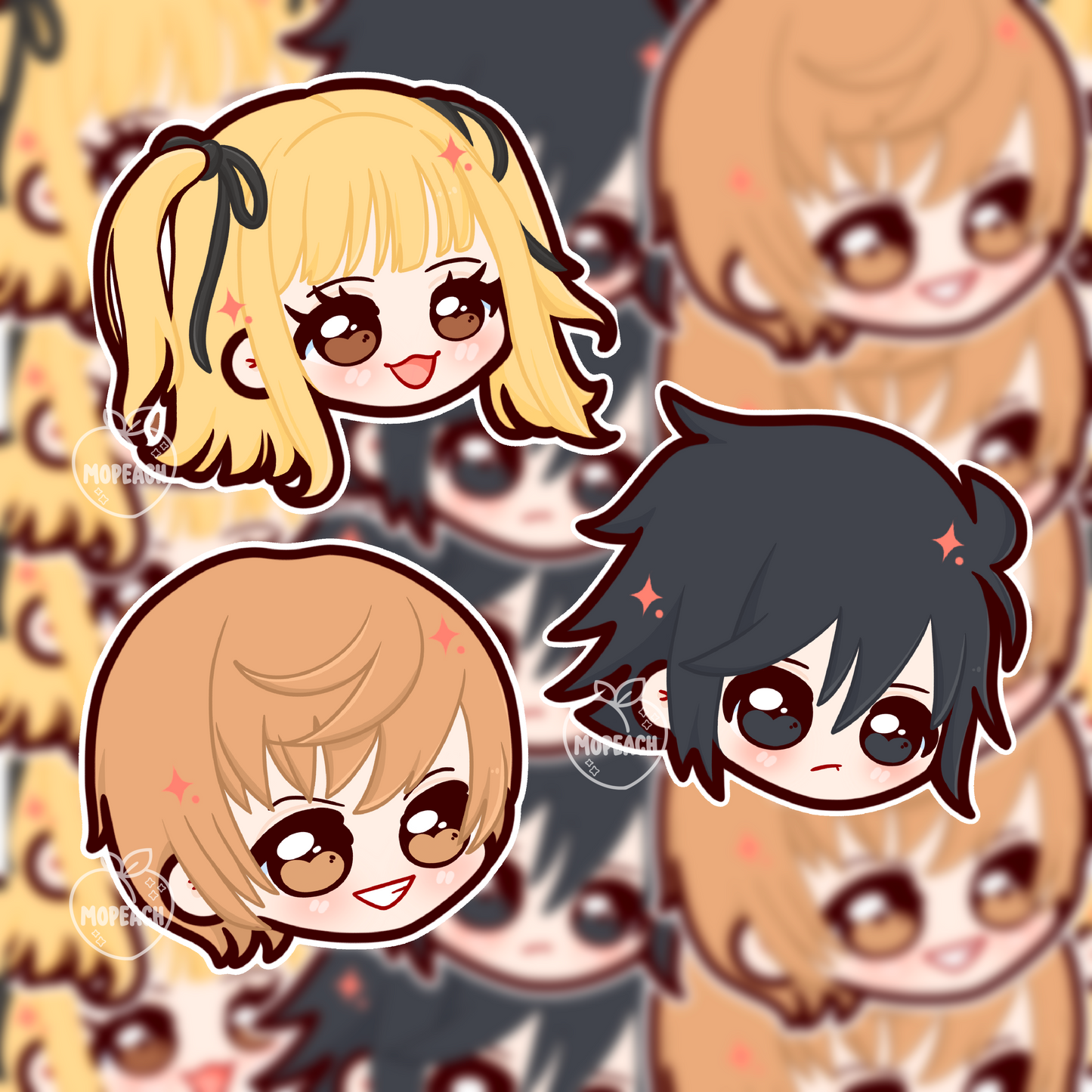 Demon Novel Chibi Stickers