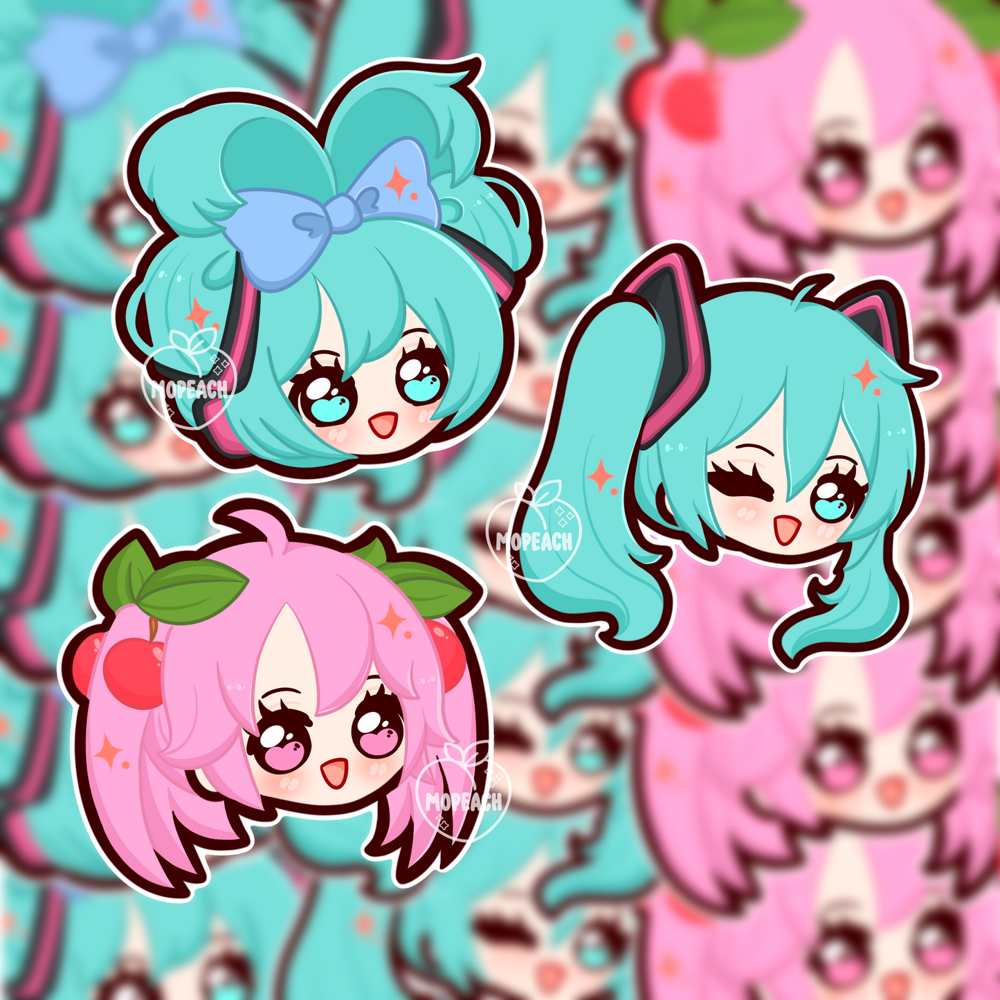 Vocaloid Chibi Stickers