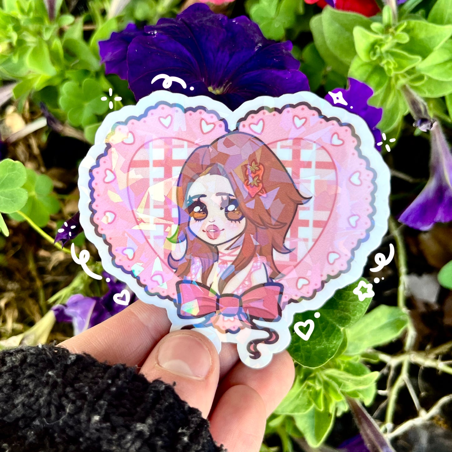 Hachi Heart Sticker