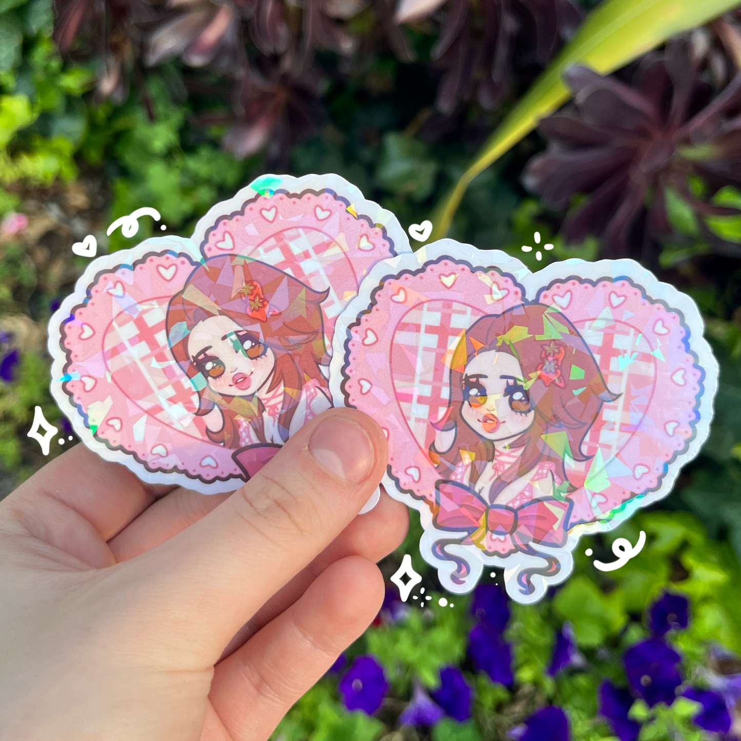 Hachi Heart Sticker