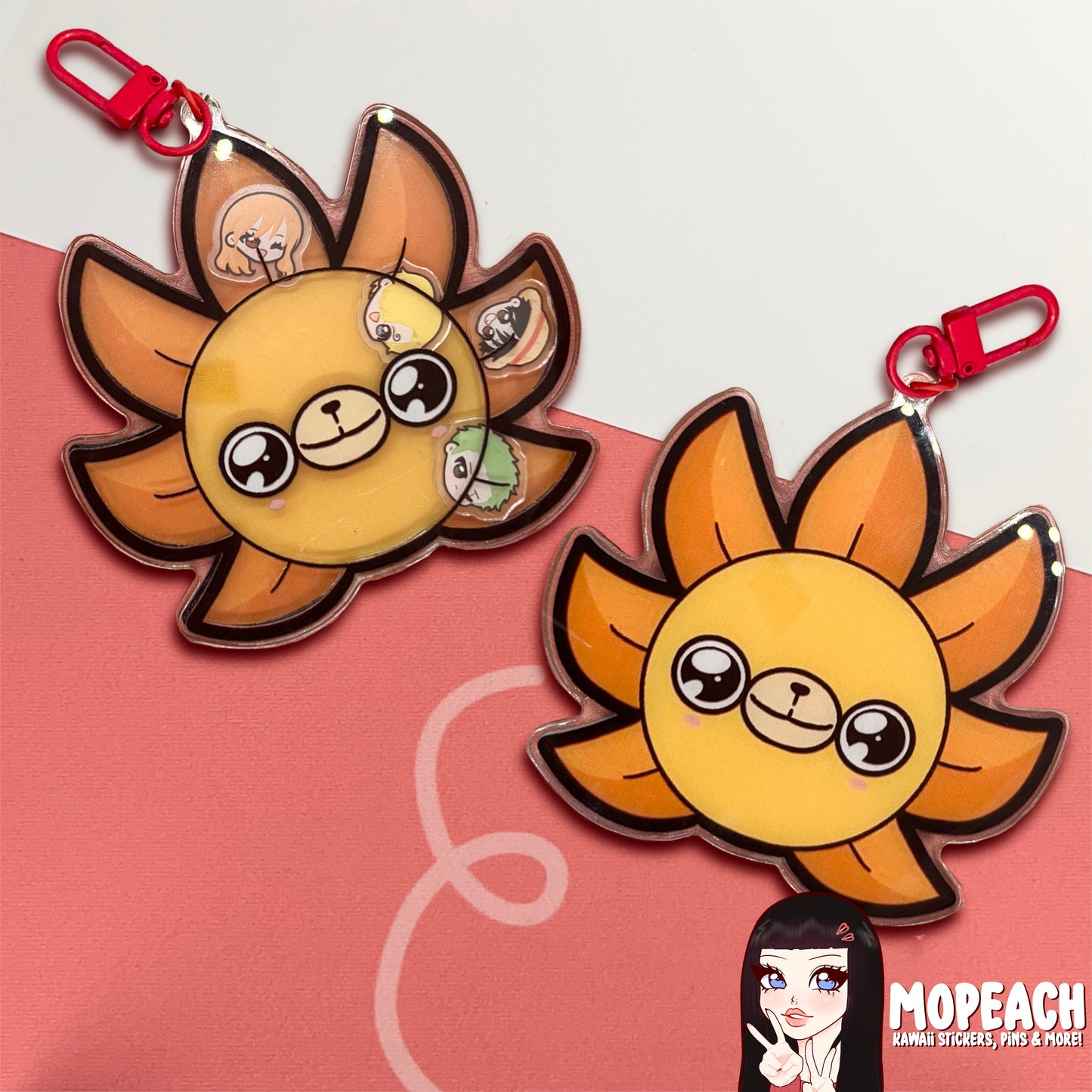 Straw Pirates Merry Shaker Keychain