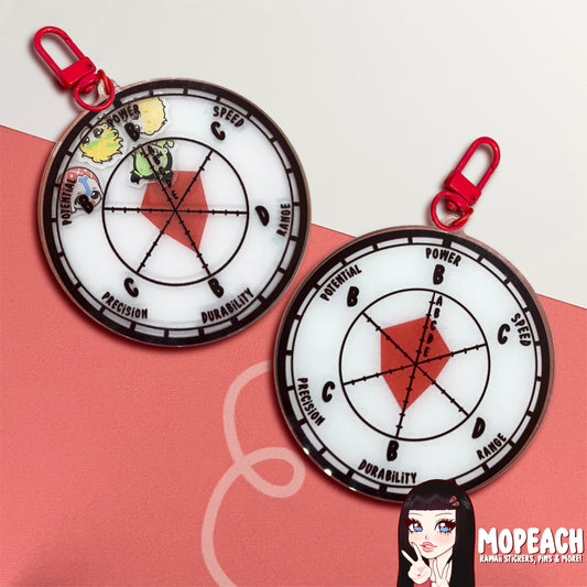 Jostar Power Scale Shaker Keychain