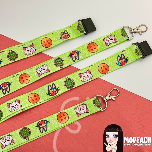 Saiyan Fighters Chibi Lanyard