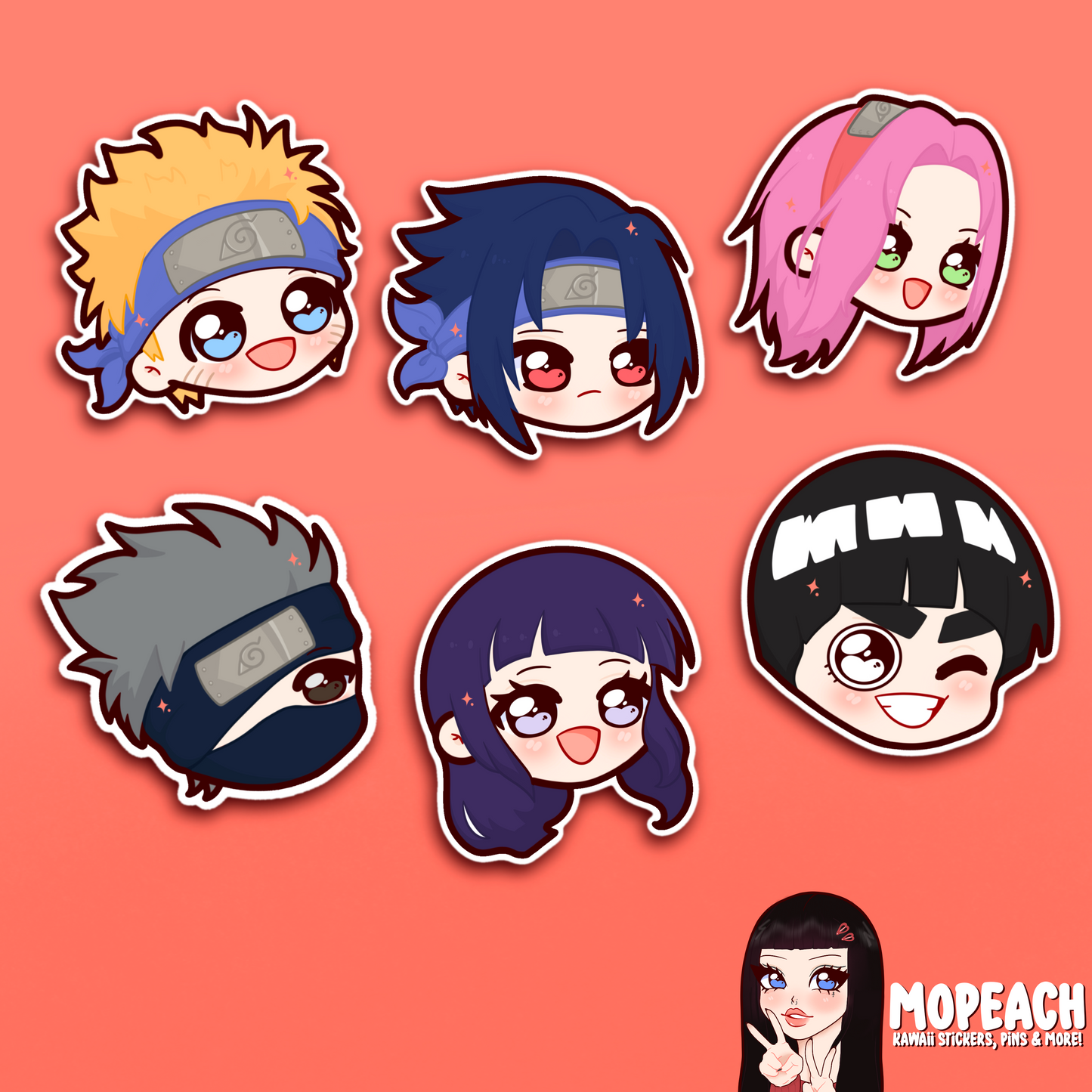Leaf Ninja Chibi Stickers