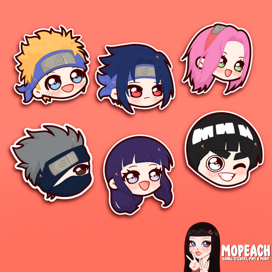 Leaf Ninja Chibi Stickers
