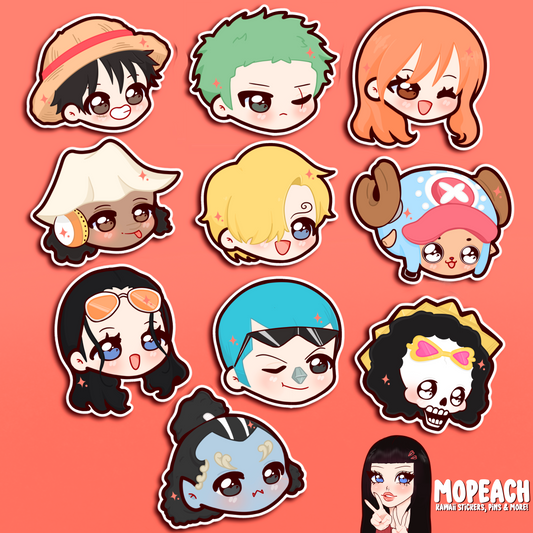 Straw Pirates Chibi Stickers