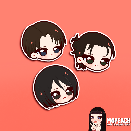 Survey Corps Chibi Stickers