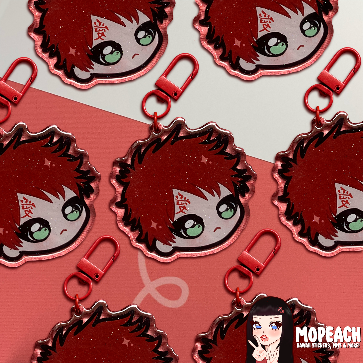 Gaara Acrylic Keychain