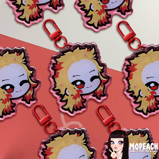 Rengoku Acrylic Keychain